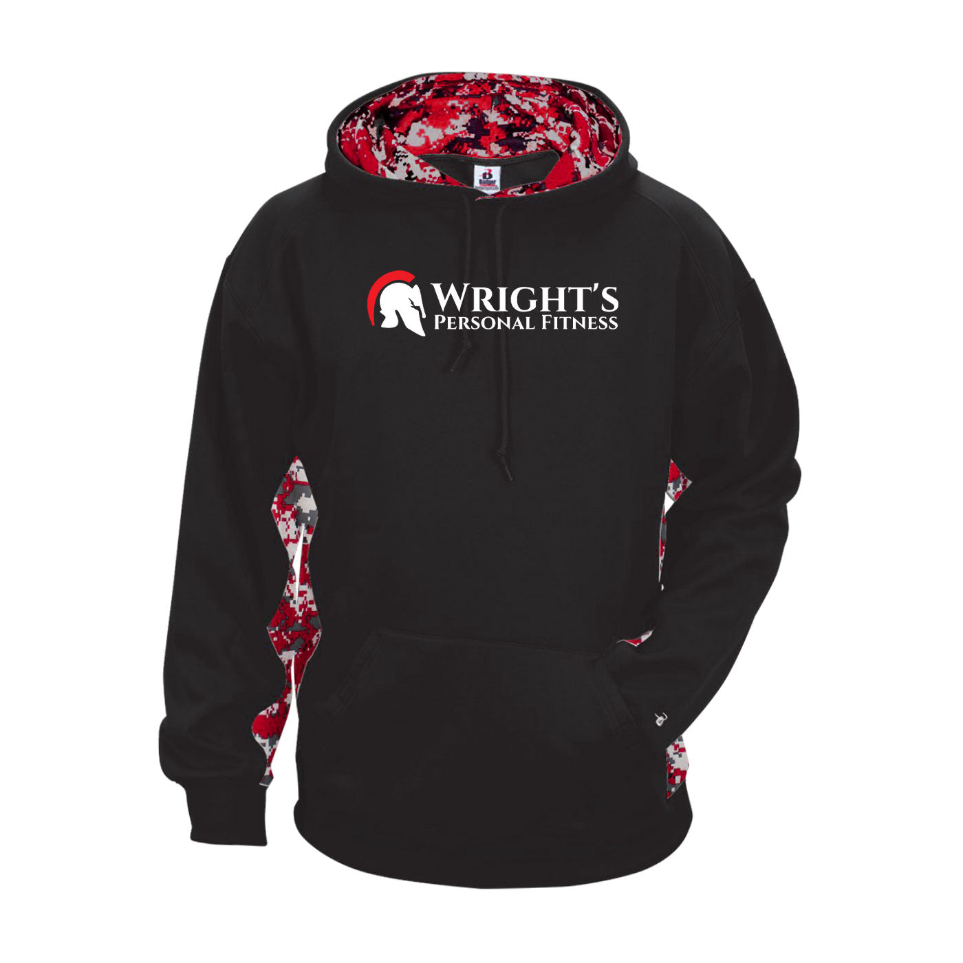 WRIGHTS PERSONAL FITNESS UNISEX DIGITAL COLORBLOCK HOODIE (P.146400)