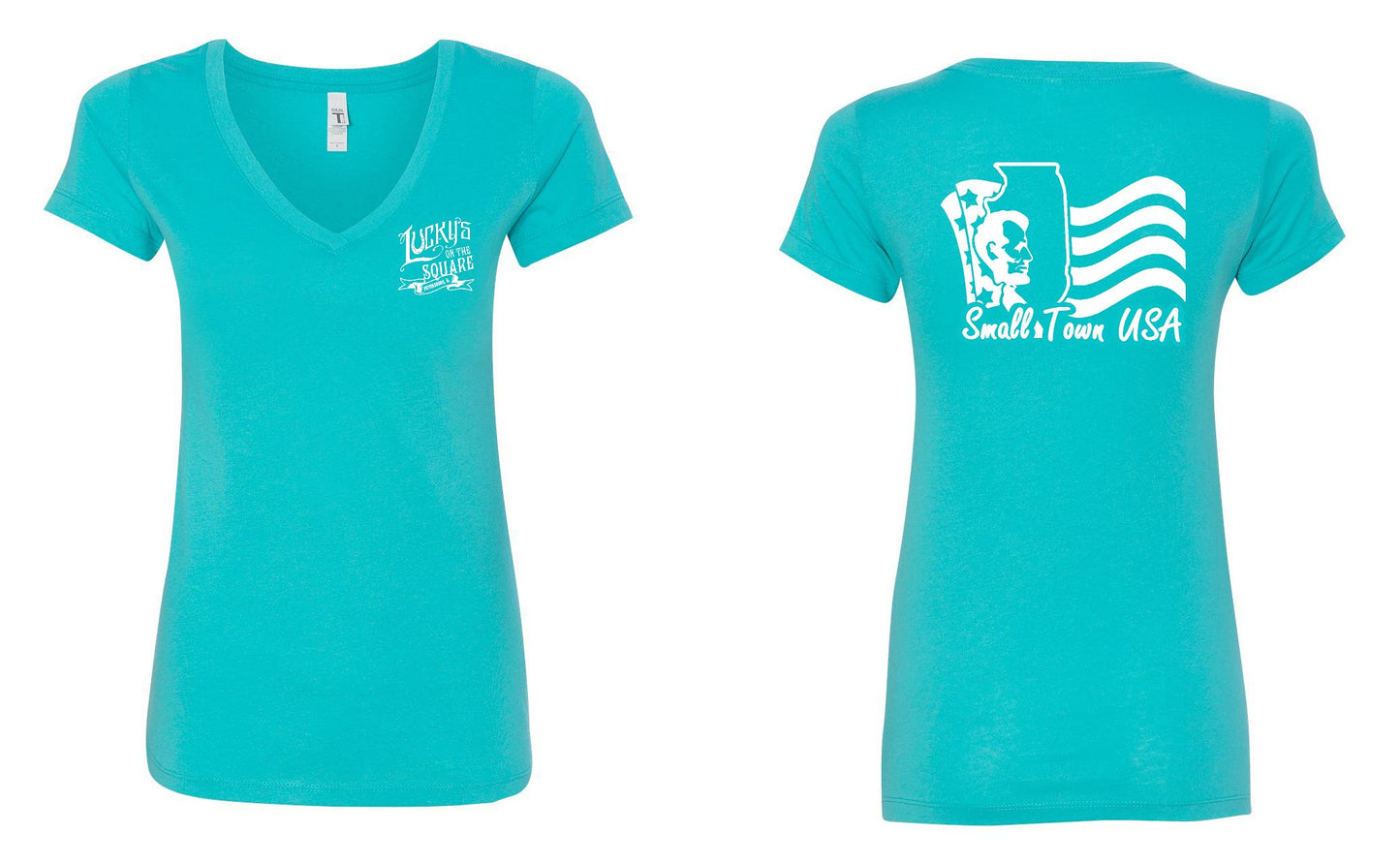 LUCKY'S ON THE SQUARE LADIES NEXT LEVEL VNECK (P. 1540)