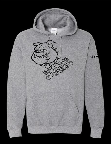 HOPE BULLDOG BASKETBALL Hooded Sweatshirt (P.18500)
