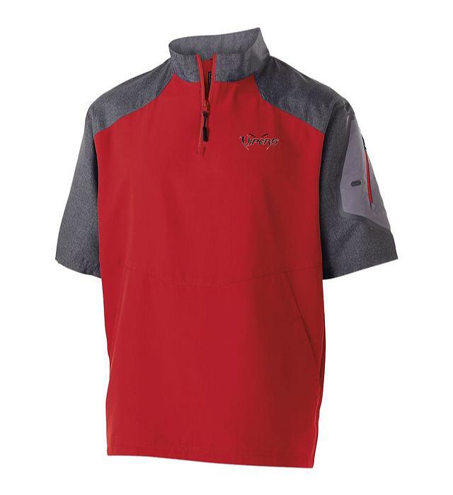 VIPERS BASEBALL UNISEX HOLLOWAY RAIDER SHORT SLEEVE PULLOVER (EMB. 229545)