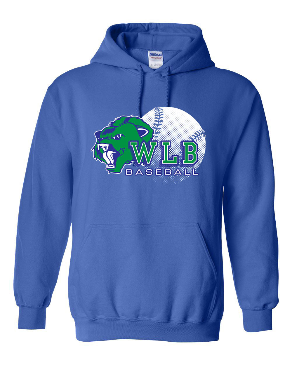 WLB Baseball Unisex Gildan Hoodie (P.18500)