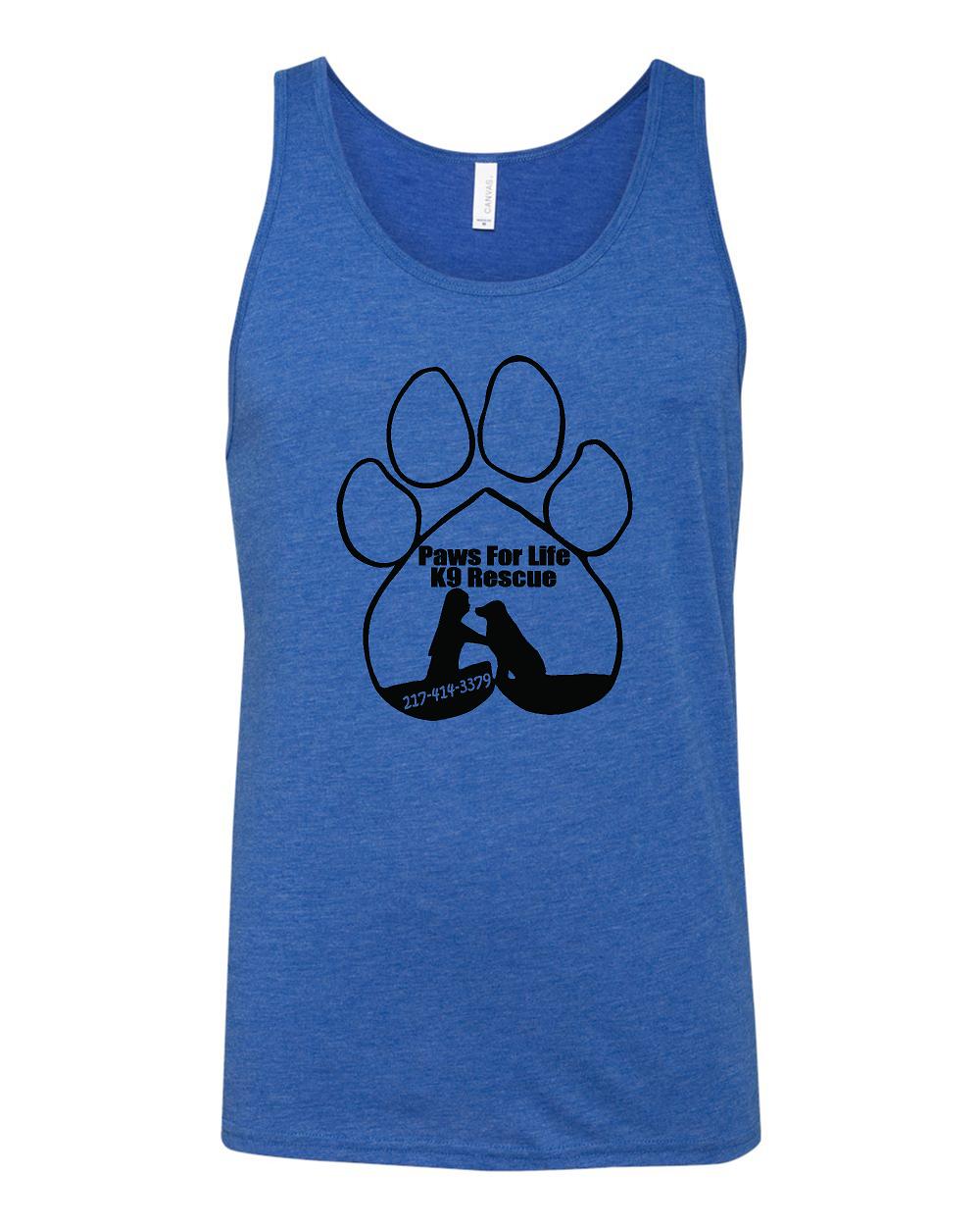 PAWS FOR LIFE K9 RESCUE BELLA + CANVAS - Unisex Jersey Tank - (P.3480)