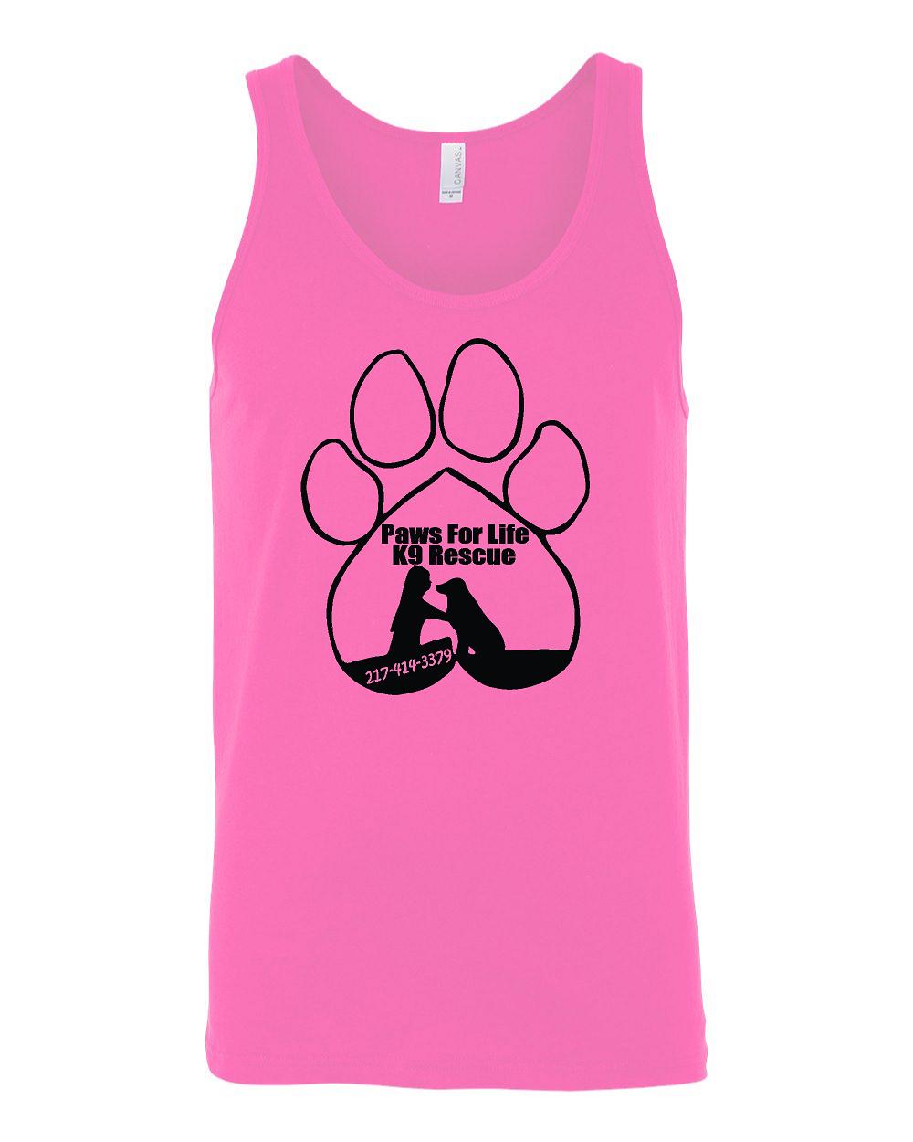 PAWS FOR LIFE K9 RESCUE BELLA + CANVAS - Unisex Jersey Tank - (P.3480)