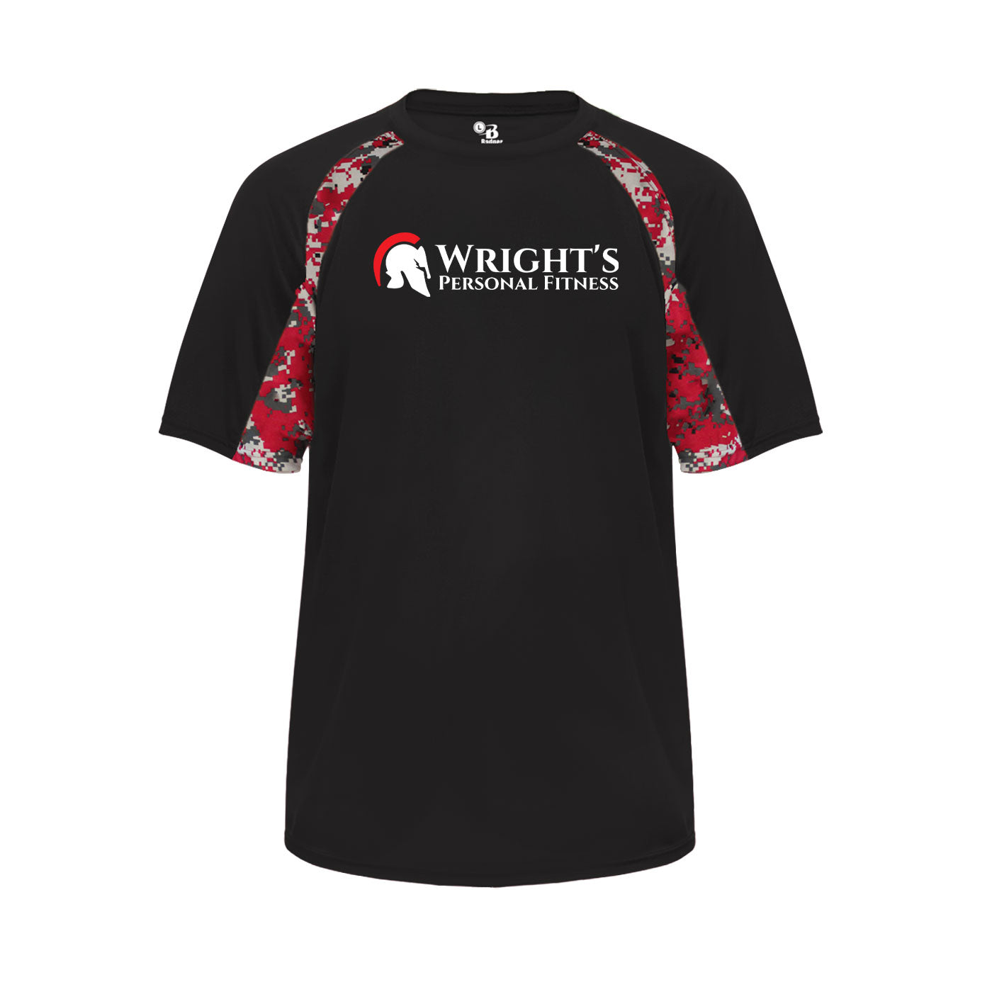 WRIGHTS PERSONAL FITNESS UNISEX DIGITAL CAMO HOOK TSHIRT (P.414000)