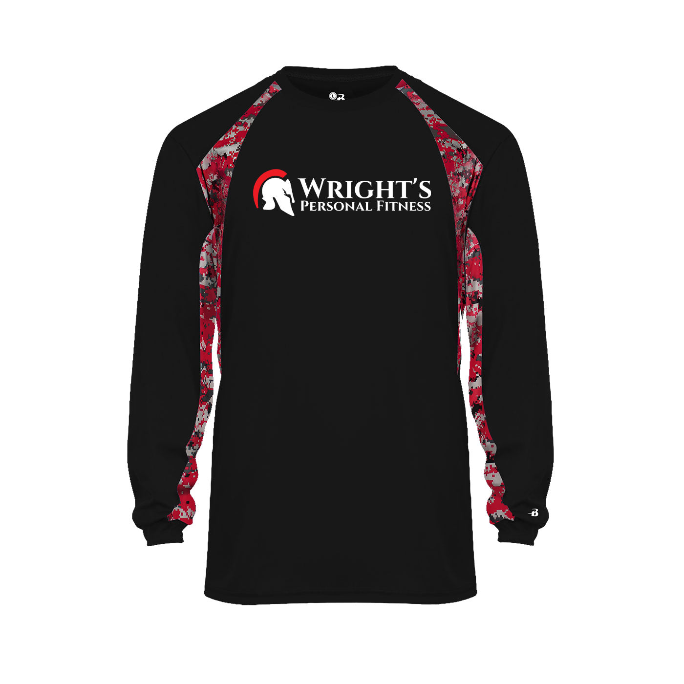 WRIGHTS PERSONAL FITNESS UNISEX DIGITAL CAMO HOOK LONG SLEEVE (P.415500)