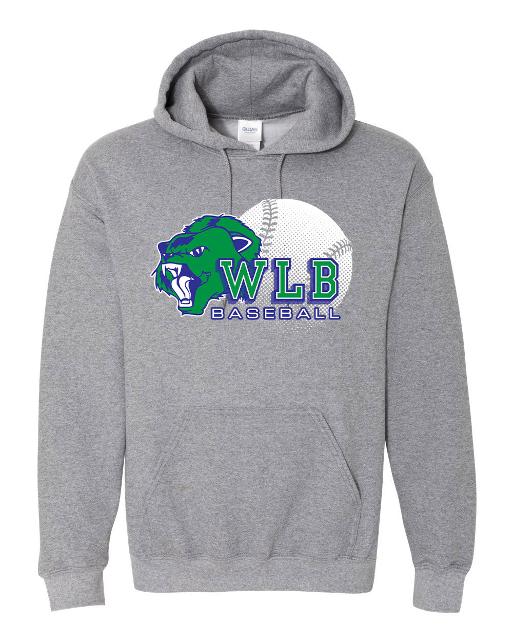 WLB Baseball Unisex Gildan Hoodie (P.18500)