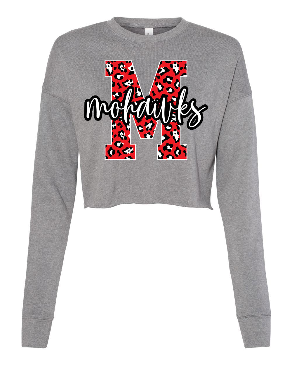 MORRISONVILLE BOOSTER LADIES CROPPED CREW FLEECE (7503)