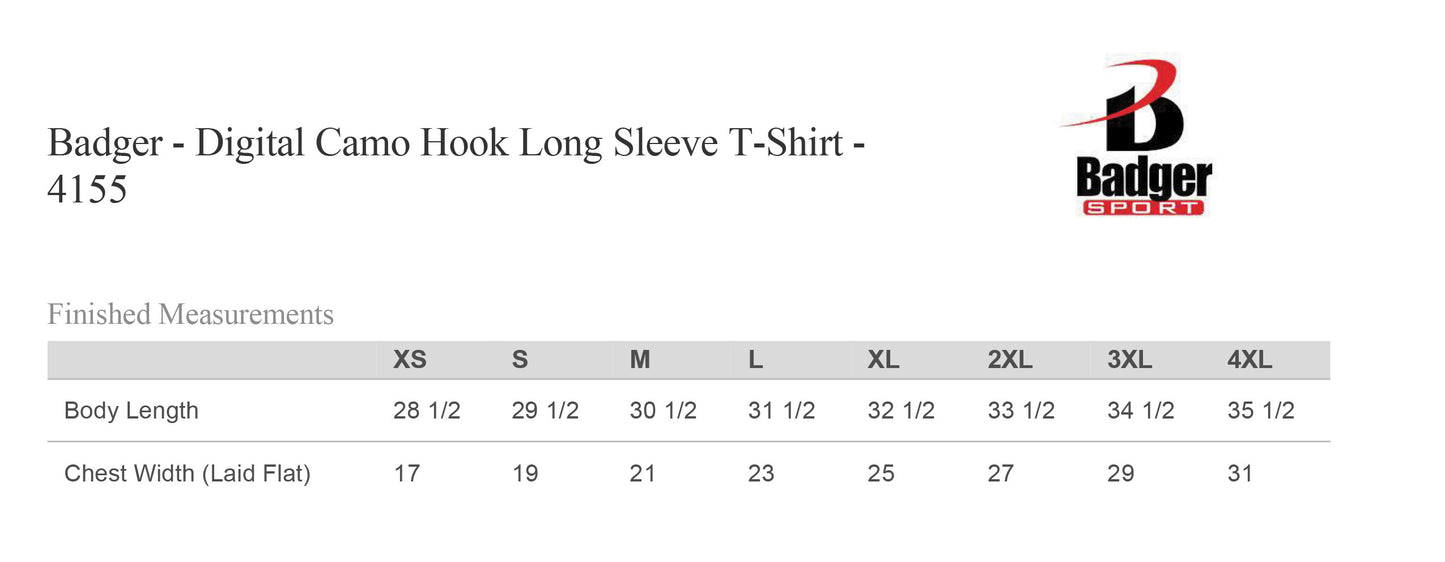 WRIGHTS PERSONAL FITNESS UNISEX DIGITAL CAMO HOOK LONG SLEEVE (P.415500)