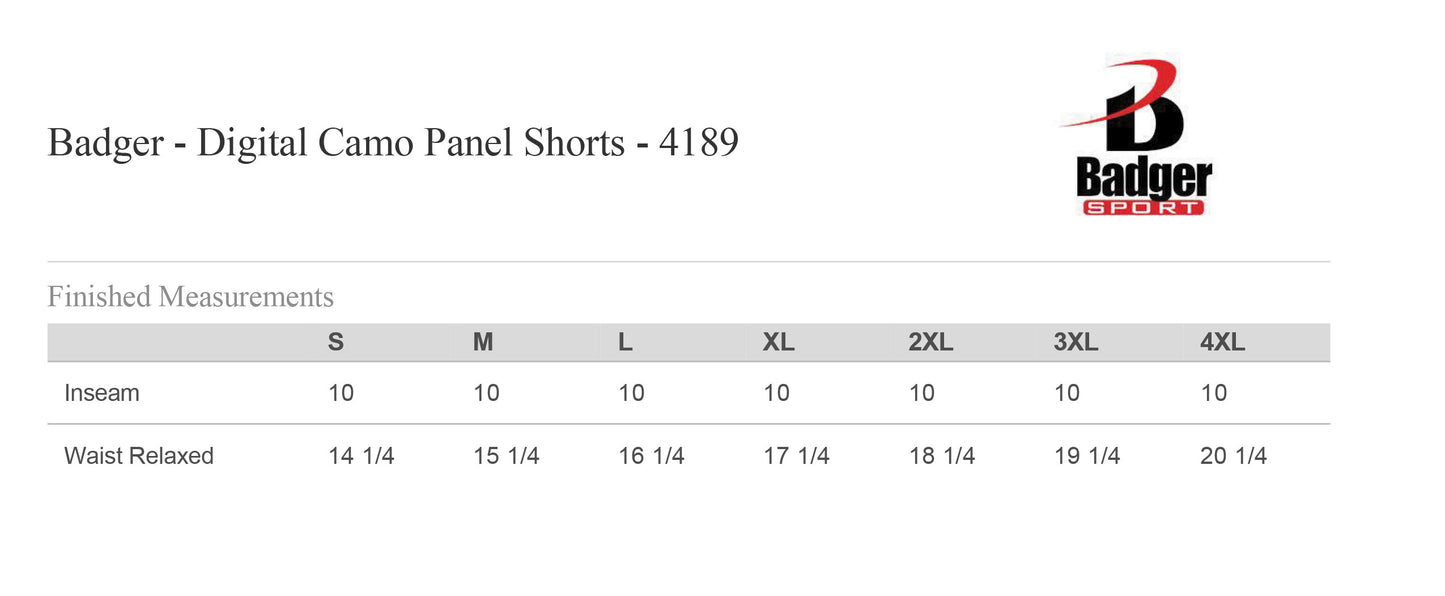 WRIGHTS PERSONAL FITNESS UNISEX DIGITAL PANEL SHORT (P.418900)