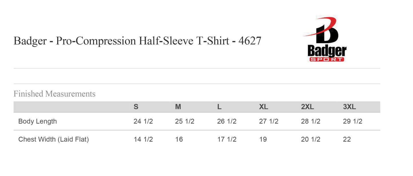 WRIGHTS PERSONAL FITNESS UNISEX PRO-COMPRESSION HALF SLEEVE (P.462700)