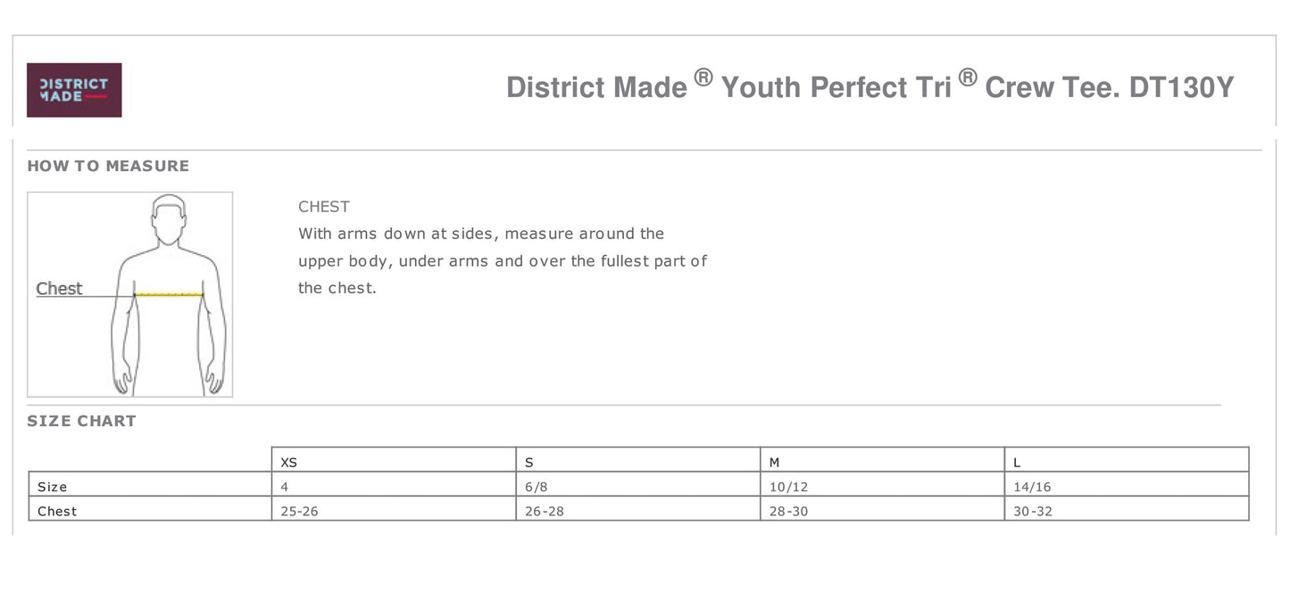 HOPE Youth Crew T-Shirt (P.DT130Y)