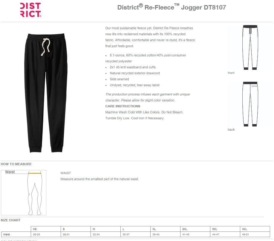 PPFD District® Re-Fleece™ Jogger (P.DT8107)