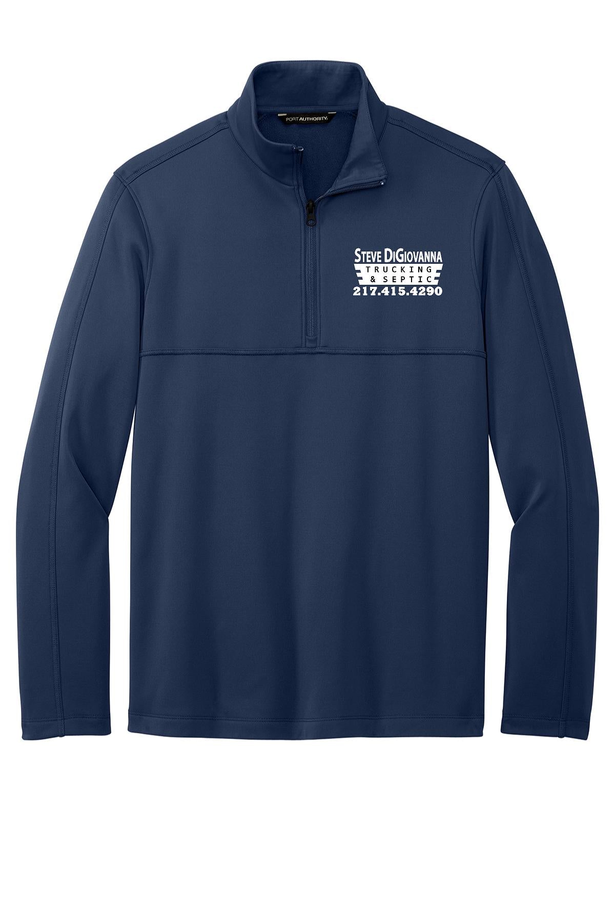 Steve DiGiovanna Trucking Port Authority® Smooth Fleece 1/4-Zip (E.F804)