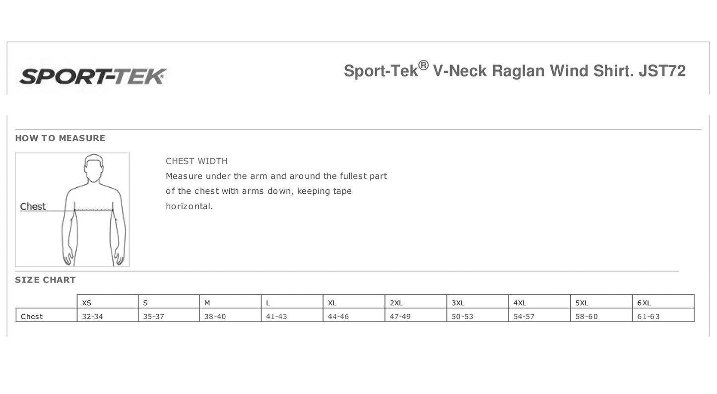 VIPERS BASEBALL UNISEX RAGLAN WIND SHIRT (EMB. JST72)