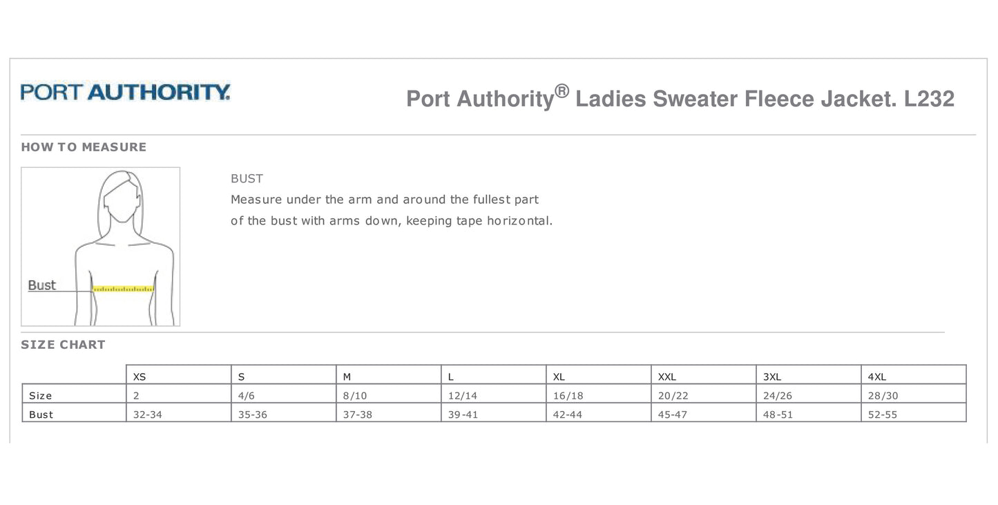 IASCOE Ladies Port Authority® Sweater Fleece Jacket (E.L232)