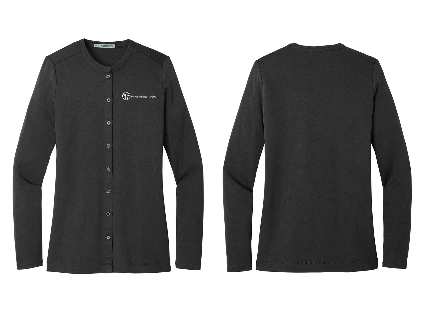 HSHS Port Authority® Ladies Concept Stretch Button-Front Cardigan (E. LM1008)