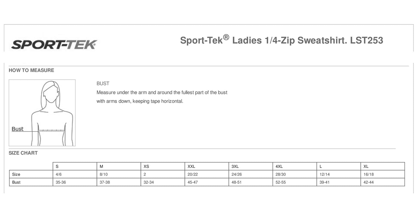 HOPE Ladies Sweatshirt Quarter Zip (E.LST253)