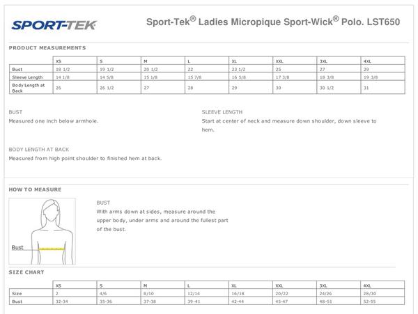 HSHS Ladies SPORT TEK Short Sleeve Polo (E.LST650)