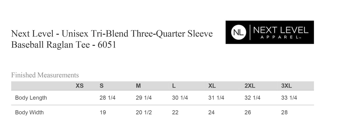 RIOT SOFTBALL UNISEX RAGLAN (P.6051)