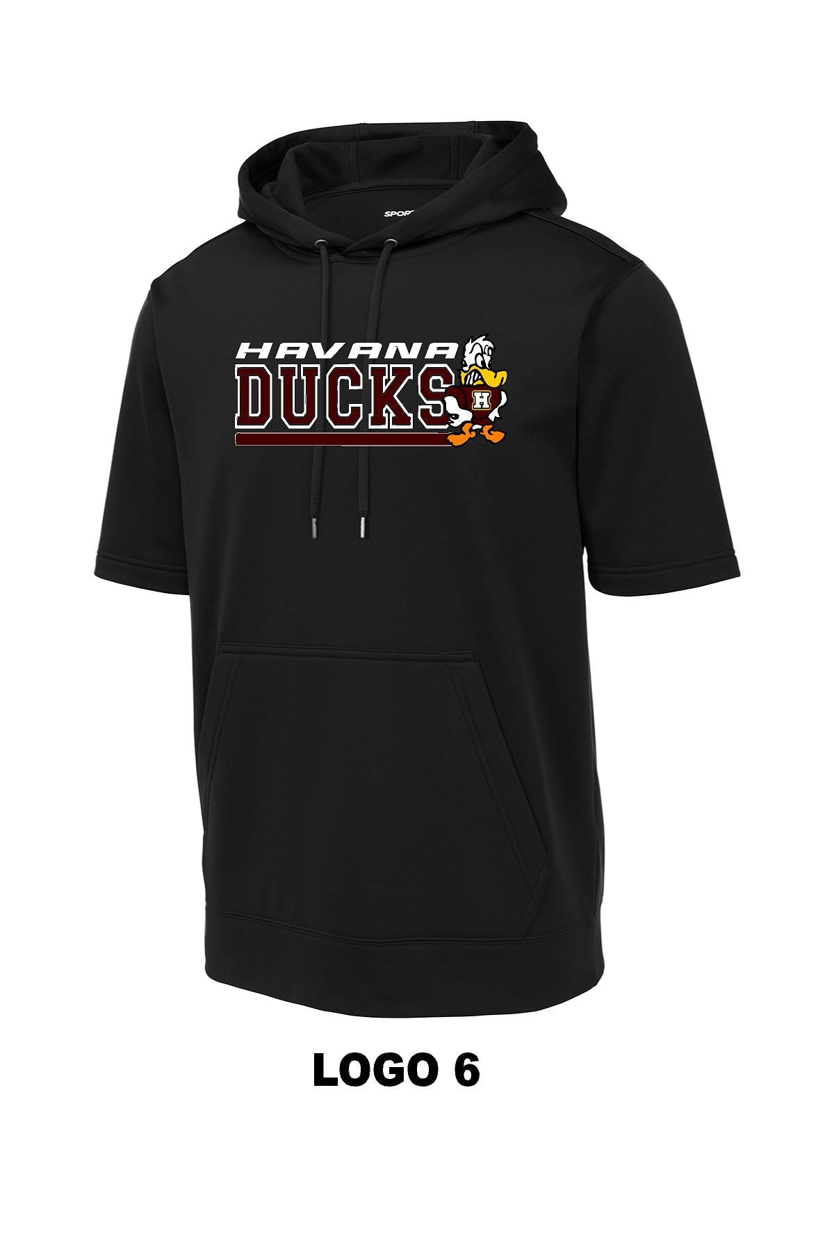 HAVANA DUCKS Sport-Tek ® Sport-Wick ® Fleece Short Sleeve Hooded Pullover (P.ST251)