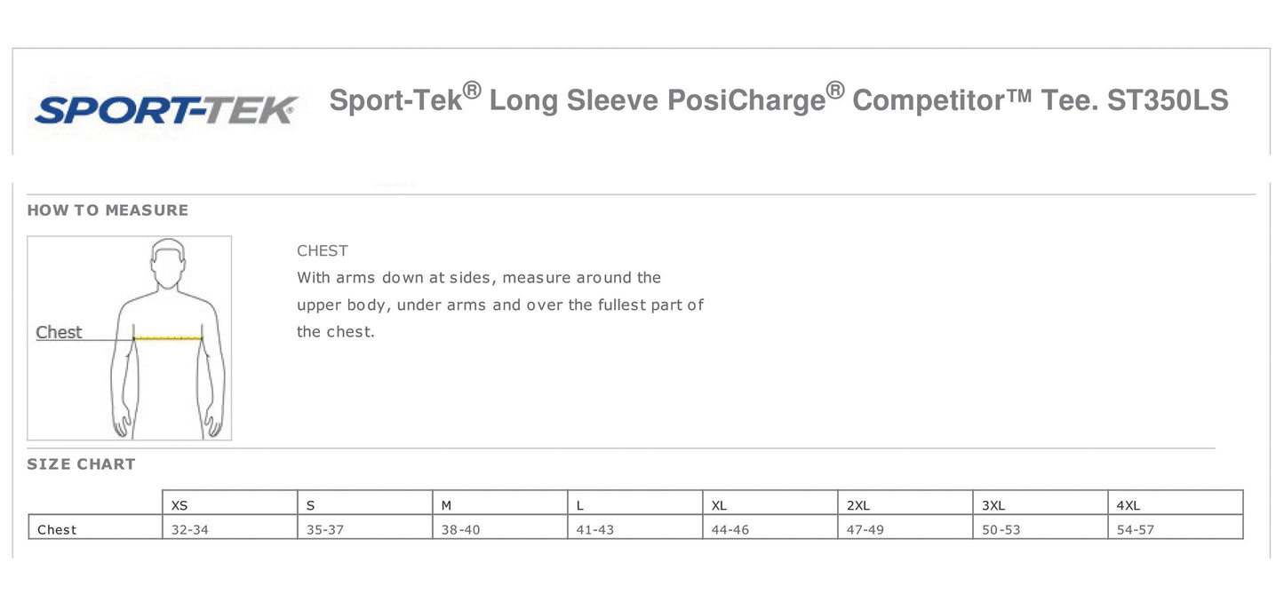 MIDWEST SPLITTERS UNISEX PERFORMANCE LONG SLEEVE (P. ST350LS/YST350LS)