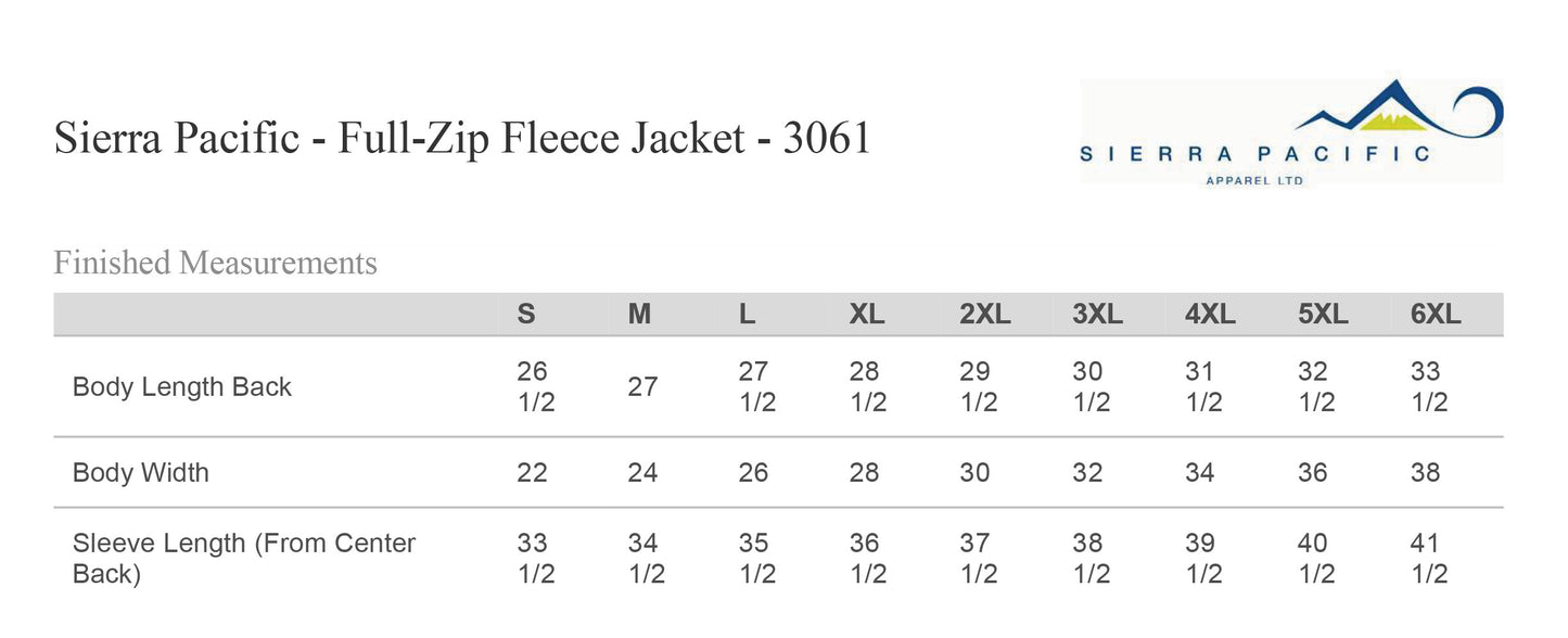 HOPE Unisex Sierra Pacific Zip Fleece Jacket (E.3061)