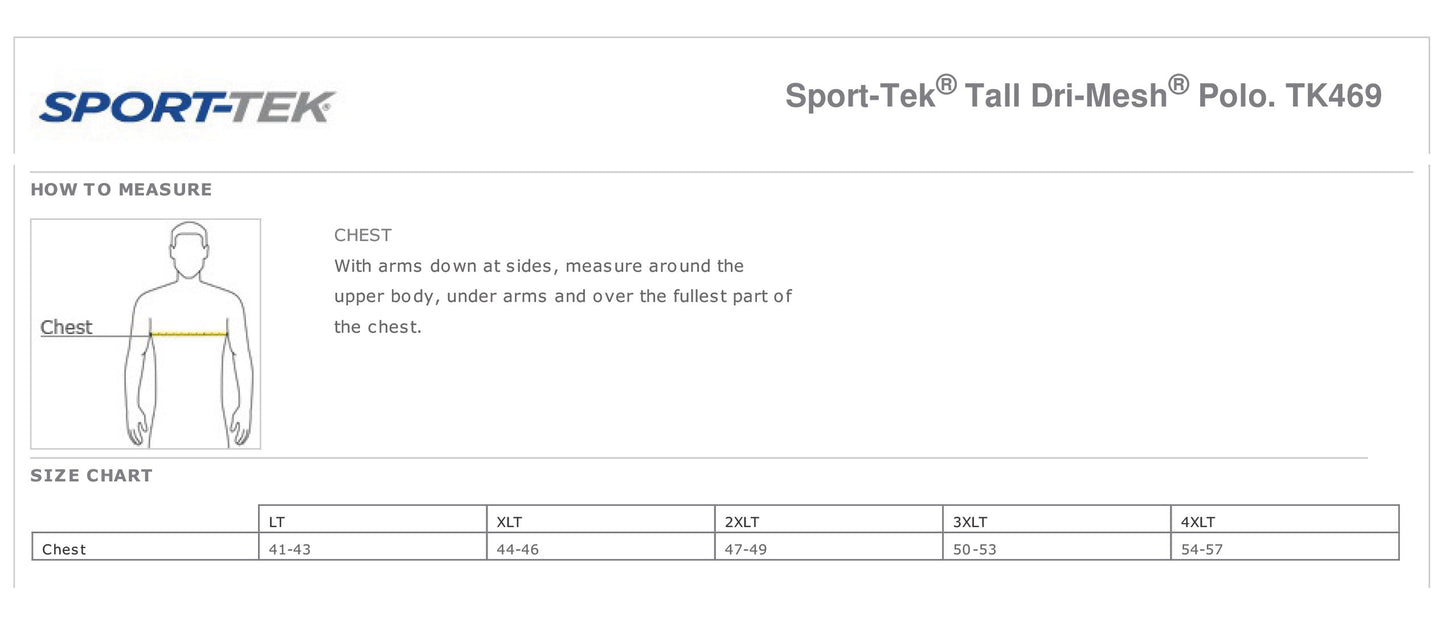 HOPE Men's TALL Golf Polo (E.TK469)