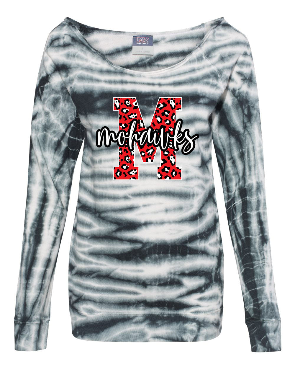 MORRISONVILLE BOOSTER LADIES TIE DYED SWEATSHIRT (W20173)