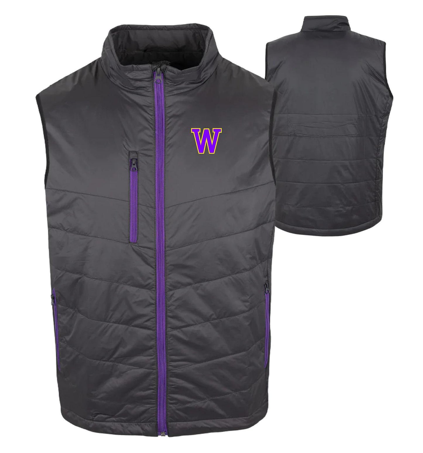 WILLIAMSVILLE BULLETS WOLF MEN'S PUFF VEST BLANK (E.)