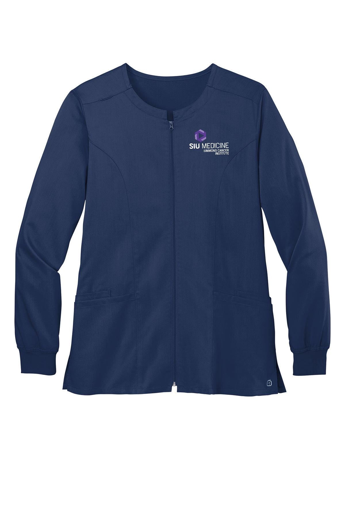 SIU Medicine Simmons Cancer Institute WonderWink® Women’s Premiere Flex™ Full-Zip Scrub Jacket (E. WW4088)