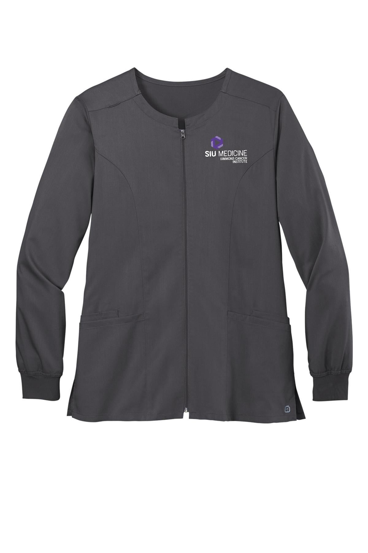 SIU Medicine Simmons Cancer Institute WonderWink® Women’s Premiere Flex™ Full-Zip Scrub Jacket (E. WW4088)