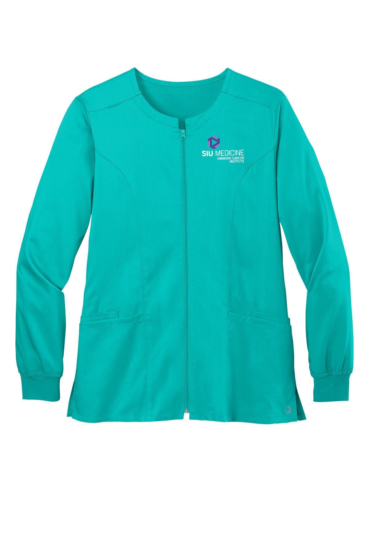 SIU Medicine Simmons Cancer Institute WonderWink® Women’s Premiere Flex™ Full-Zip Scrub Jacket (E. WW4088)
