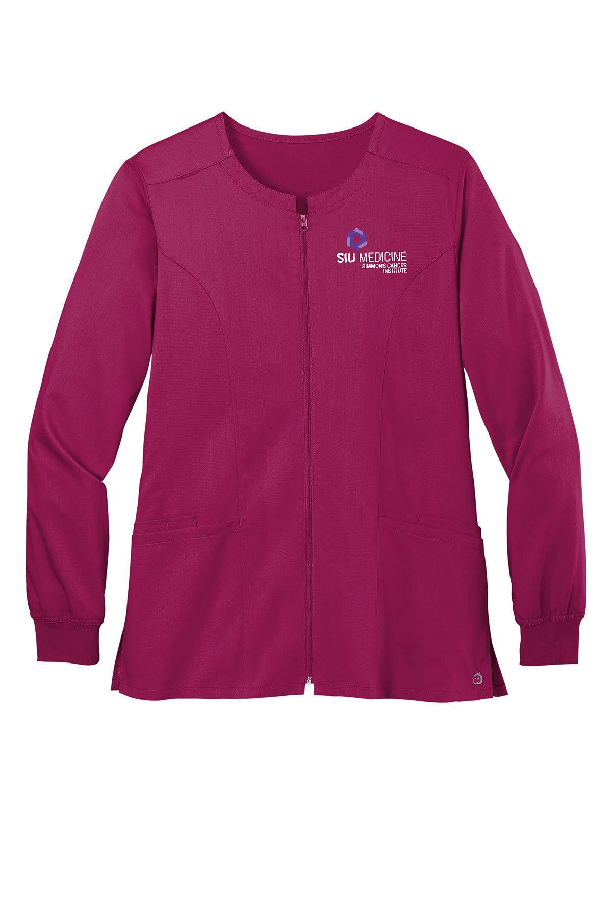 SIU Medicine Simmons Cancer Institute WonderWink® Women’s Premiere Flex™ Full-Zip Scrub Jacket (E. WW4088)