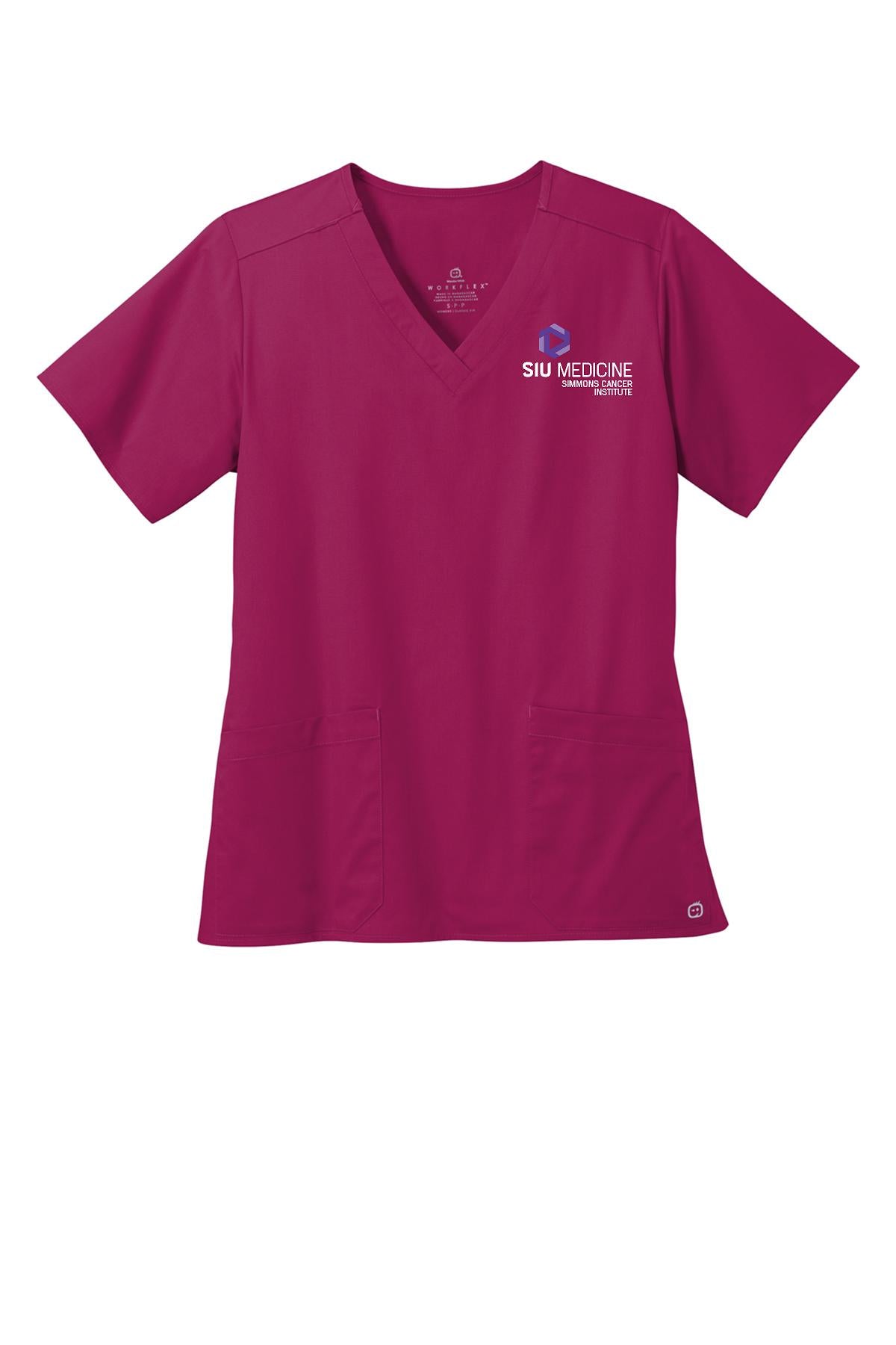 SIU Medicine Simmons Cancer Institute WonderWink® Women’s WorkFlex™ V-Neck Top (E. WW4560)
