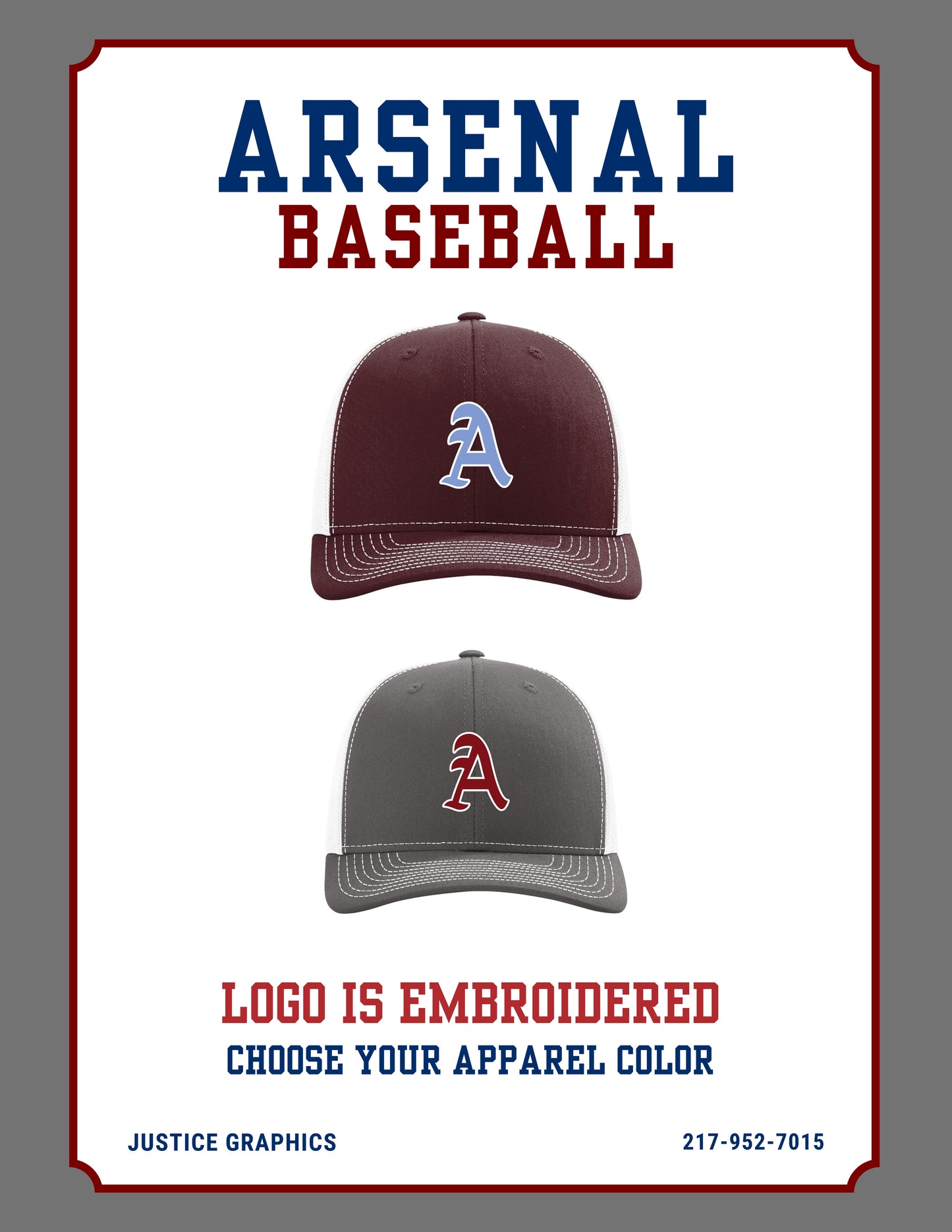 Arsenal Baseball RICHARDSON UNFITTED HAT (E.112)
