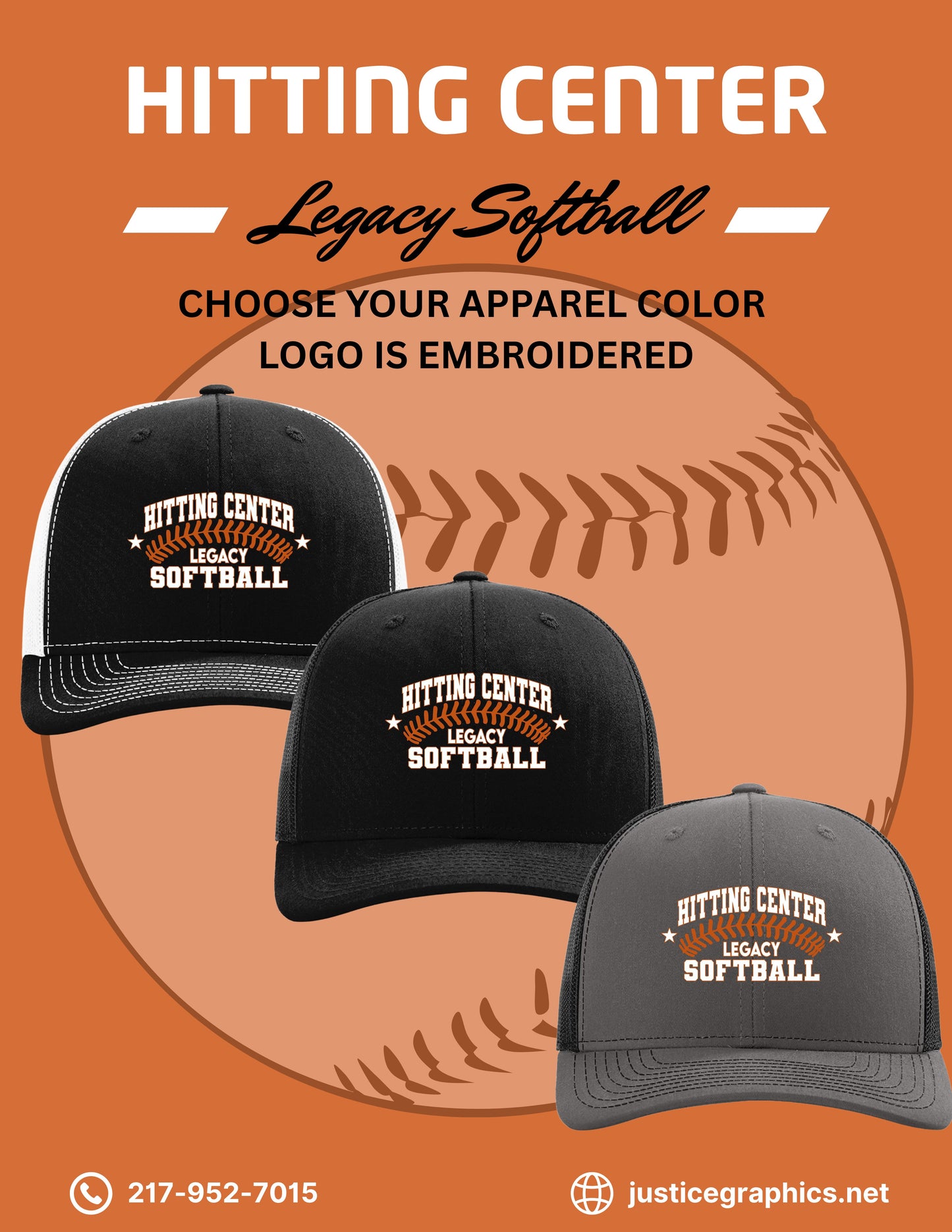Hitting Center Legacy Softball RICHARDSON UNFITTED HAT (E.112)