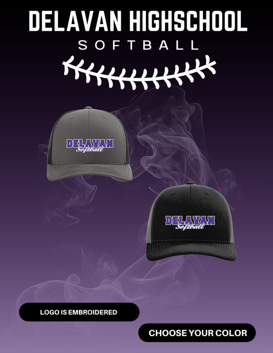 Delavan High School Softball Richardson UNFITTED HAT (E.112)