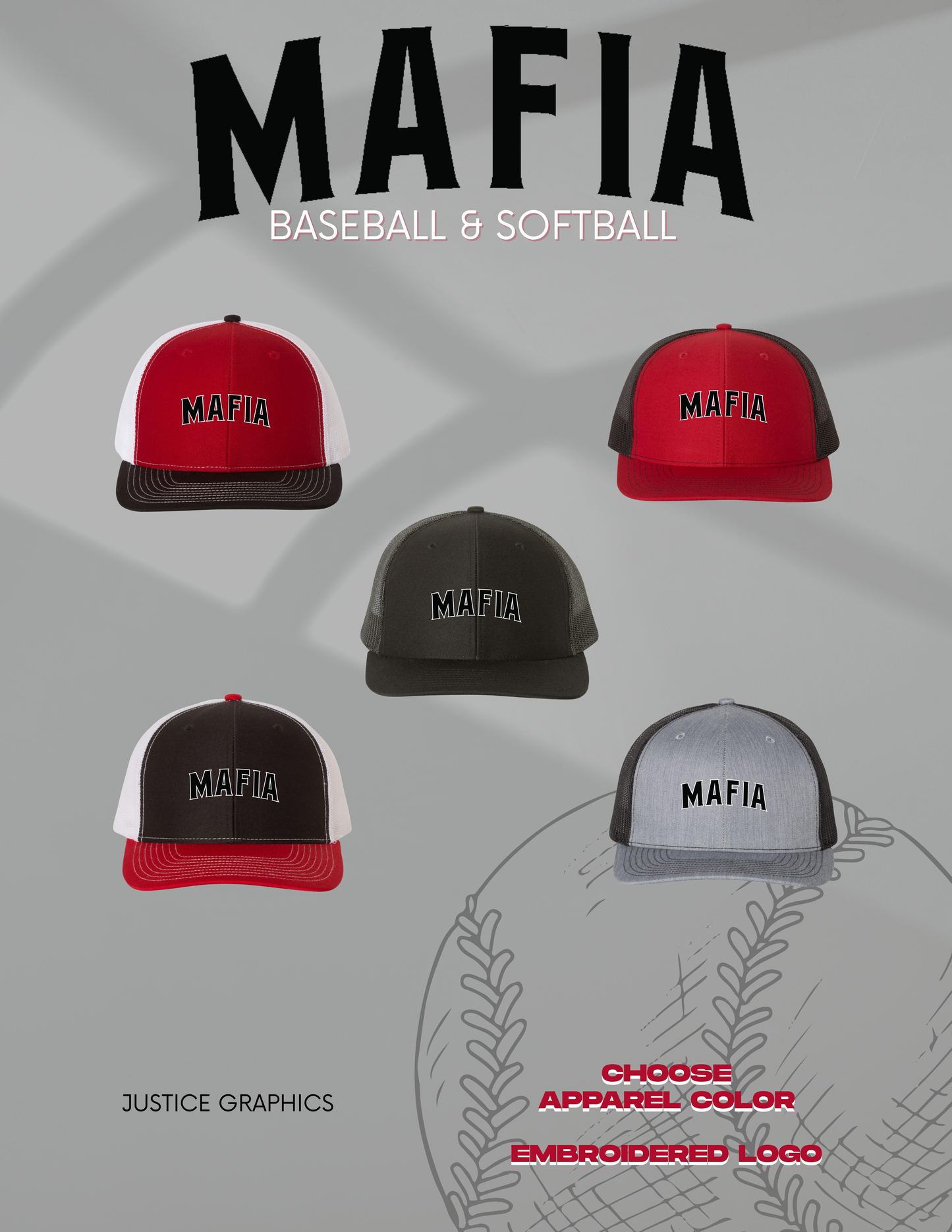 MAFIA BASEBALL/SOFTBALL RICHARDSON UNFITTED HAT (E.112)