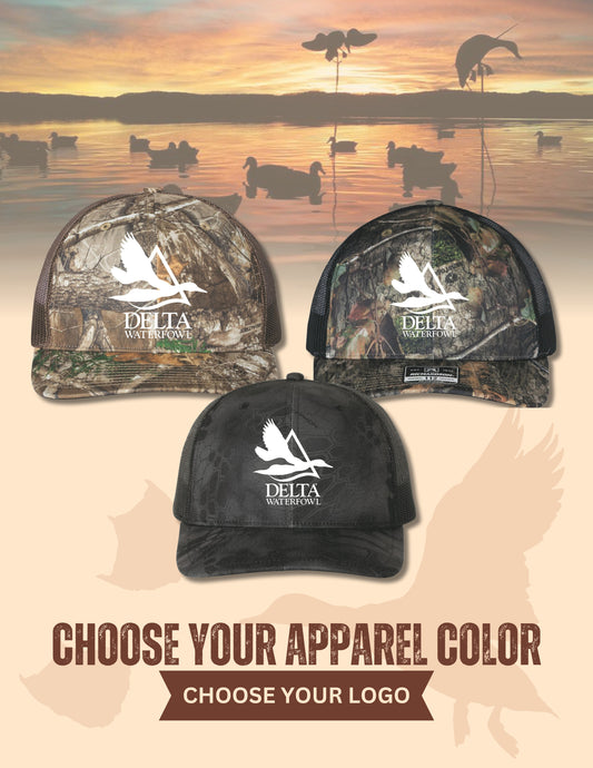 Delta Waterfowl Richardson Printed Trucker Cap (E.112P)