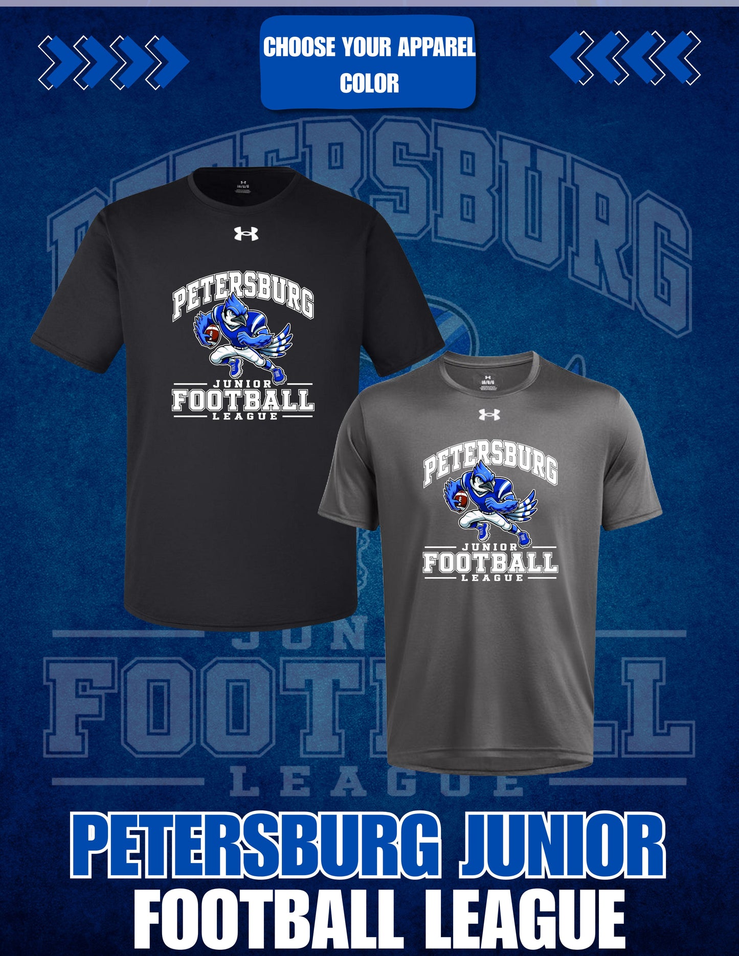 Petersburg Junior Football League Under Armour Men's Team Tech™ T-Shirt (P. 1376842)