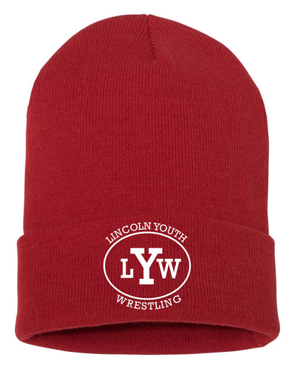 Lincoln Youth Wrestling Cuffed Beanie (E.1501KC)
