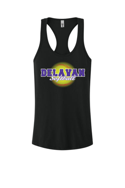 Delavan High School Softball Next Level Women's Racerback Tank (P.1533)
