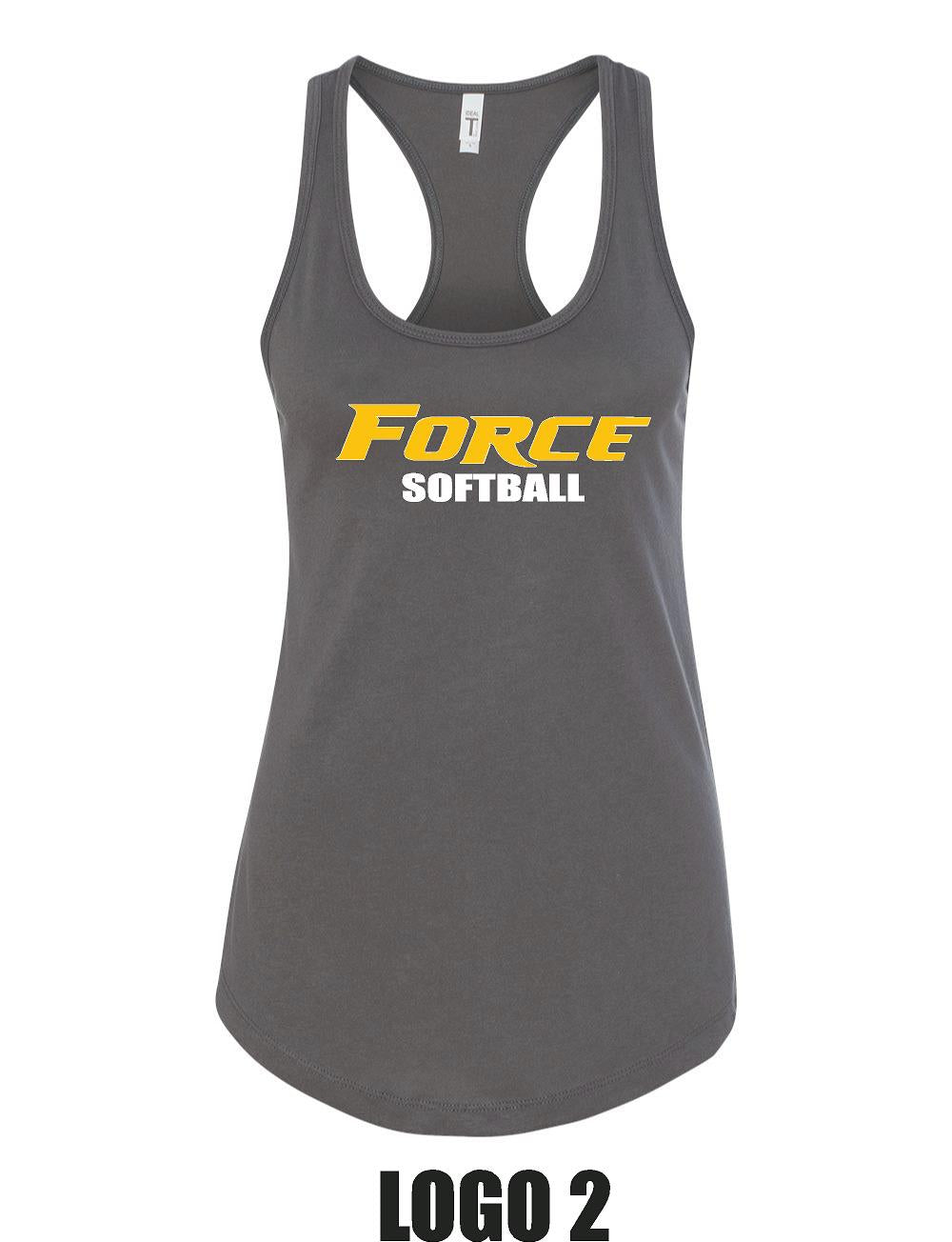 CENTRAL IL LADY FORCE SOFTBALL Next Level Women's Racerback Tank  (P.1533)