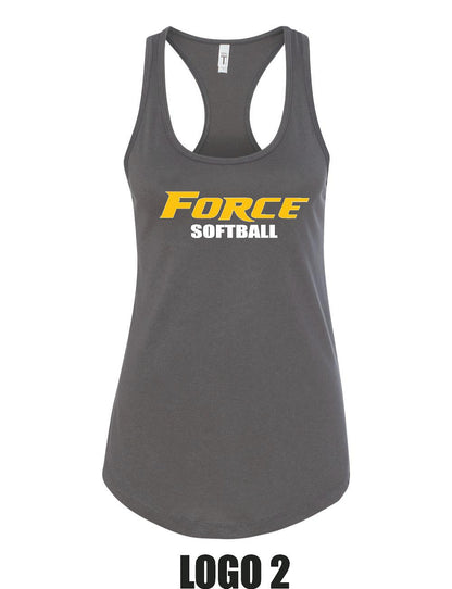 CENTRAL IL LADY FORCE SOFTBALL Next Level Women's Racerback Tank  (P.1533)