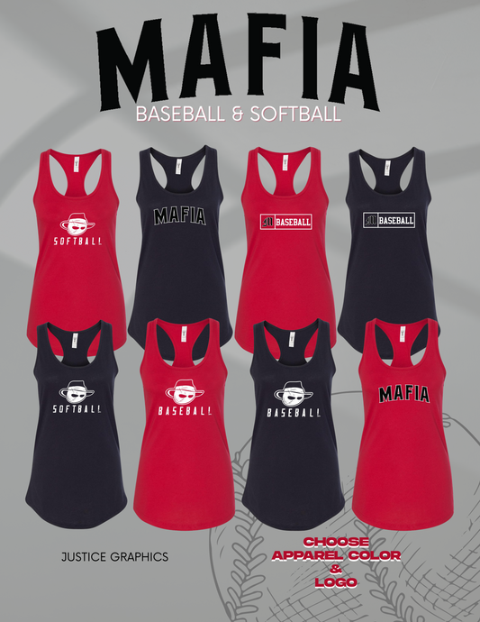 MAFIA BASEBALL/SOFTBALL Next Level - Women's Ideal Racerback Tank - (P.1533)