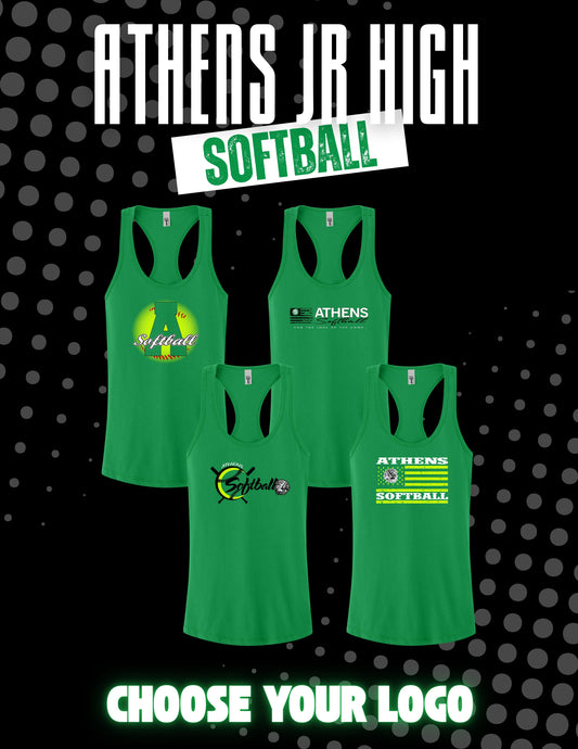 ATHENS JUNIOR HIGH SOFTBALL Next Level Women's Racerback Tank (P.1533)