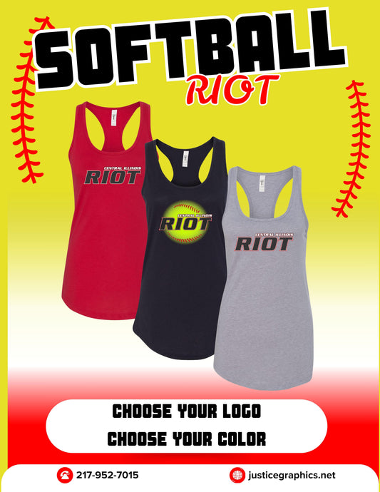 RIOT Next Level Women's Racerback Tank (P.1533)