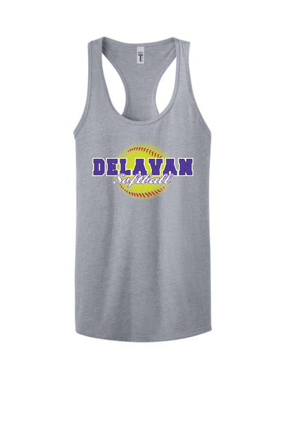 Delavan High School Softball Next Level Women's Racerback Tank (P.1533)