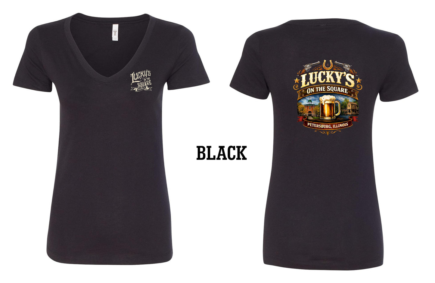 LUCKY'S ON THE SQUARE LADIES NEXT LEVEL VNECK (P. 1540)