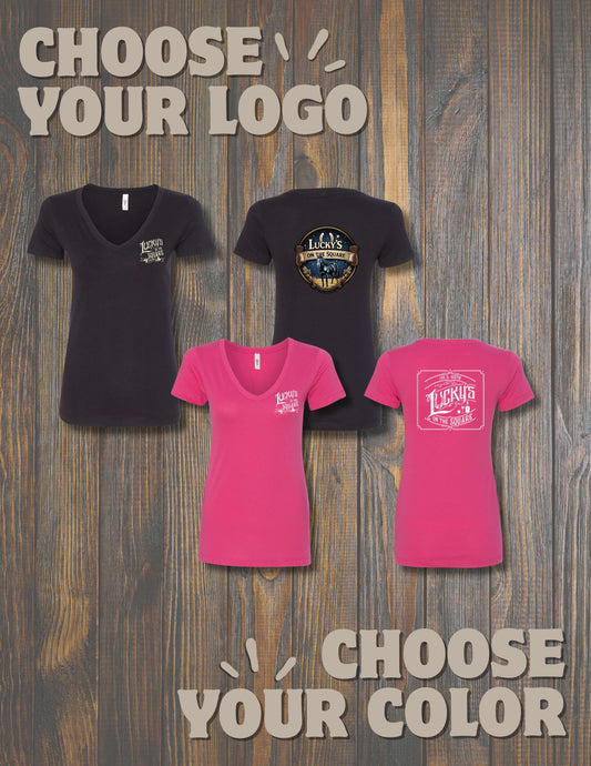 LUCKY'S ON THE SQUARE LADIES NEXT LEVEL VNECK (P. 1540)